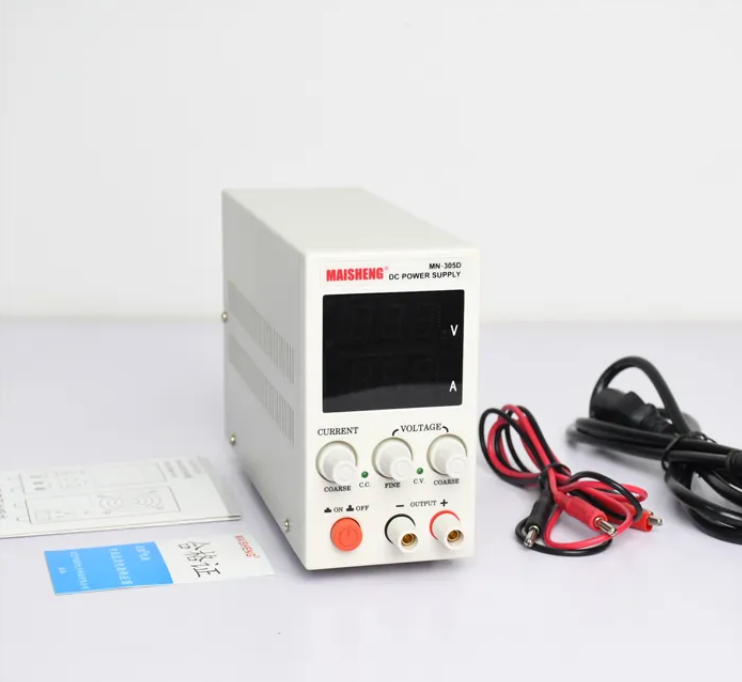 Maisheng MN3010DS Professional 030v 010a Adjustable Power Supply Battery Hookup