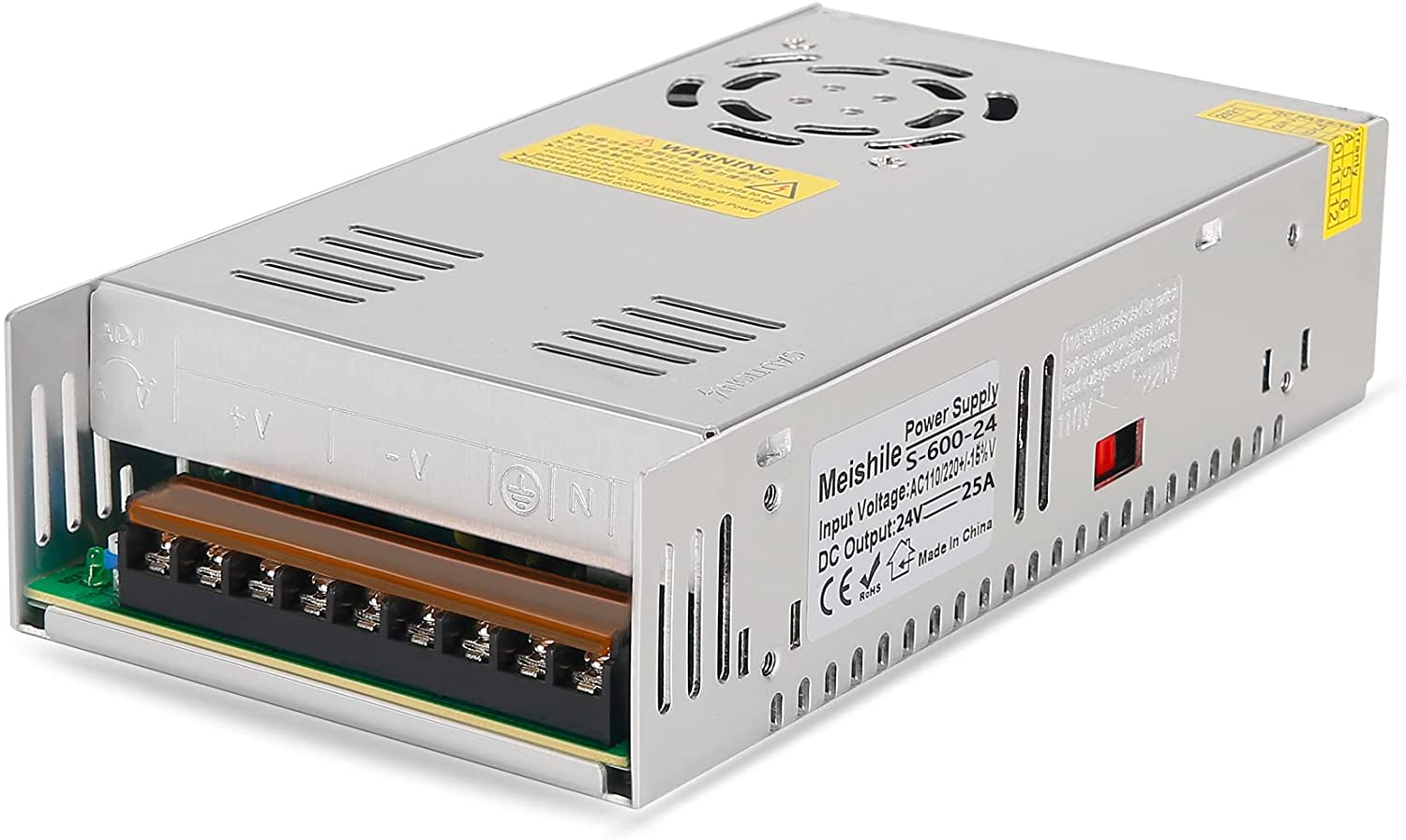 USED 24V 25A 600W Switching Power Supply