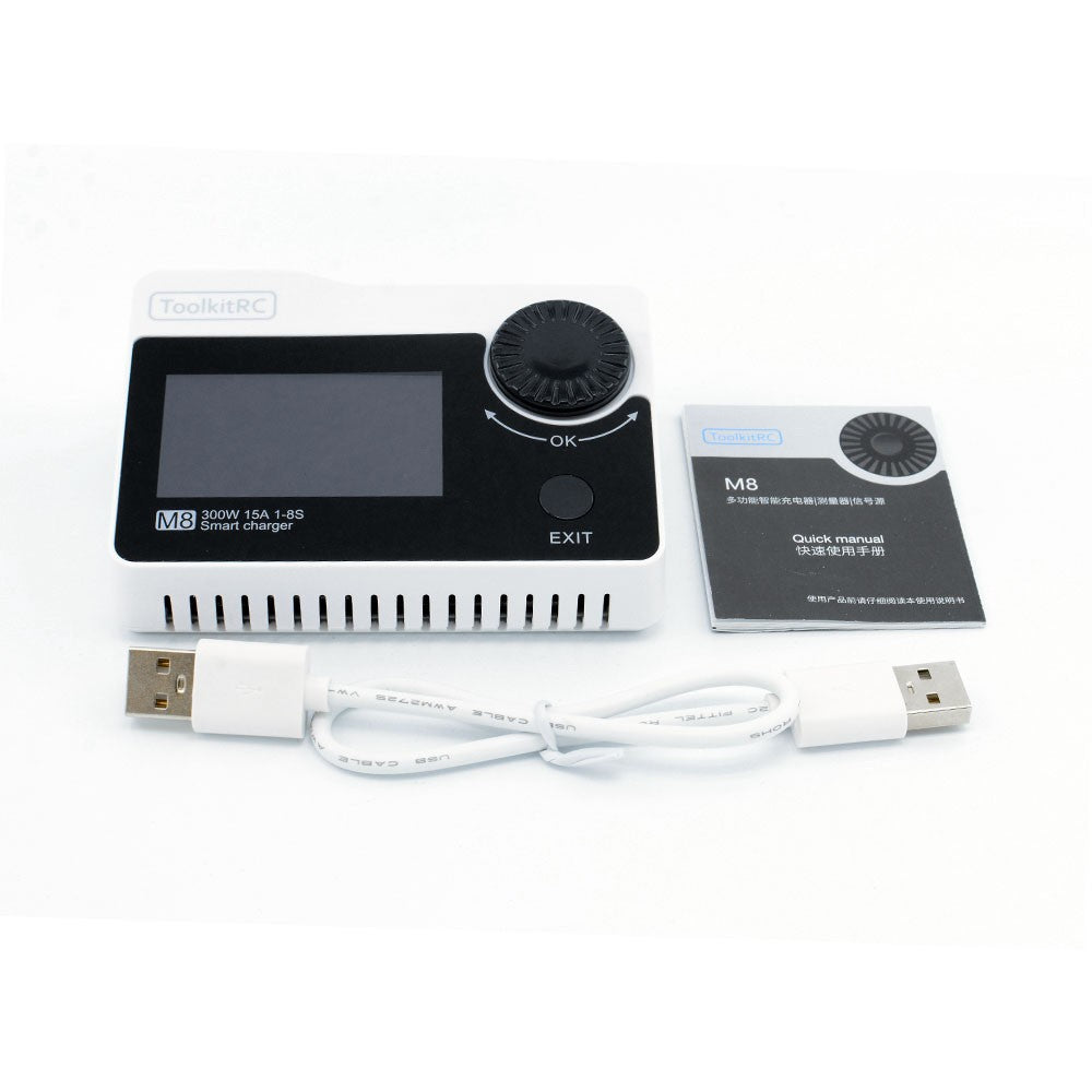 Used ToolkitRC M8 300W 15A Balance Charger Tester