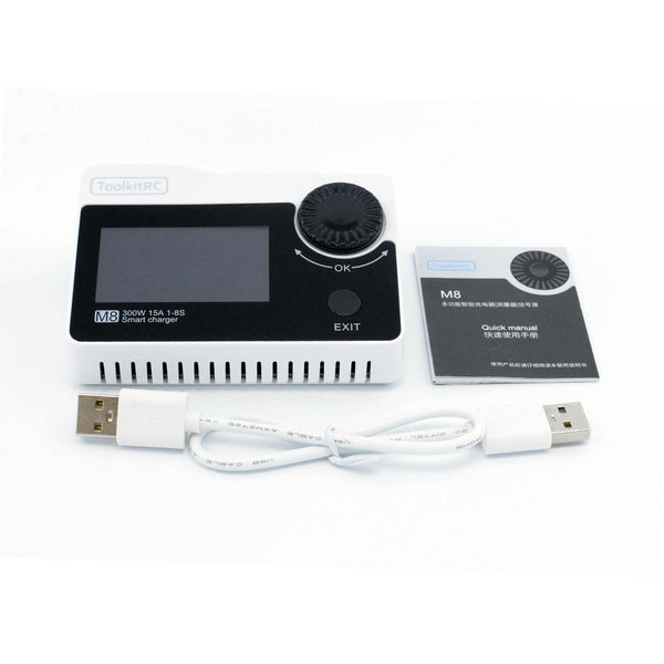 Used ToolkitRC M8 300W 15A Balance Charger Tester