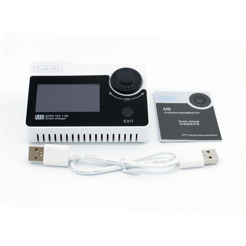 Used ToolkitRC M8 300W 15A Balance Charger Tester