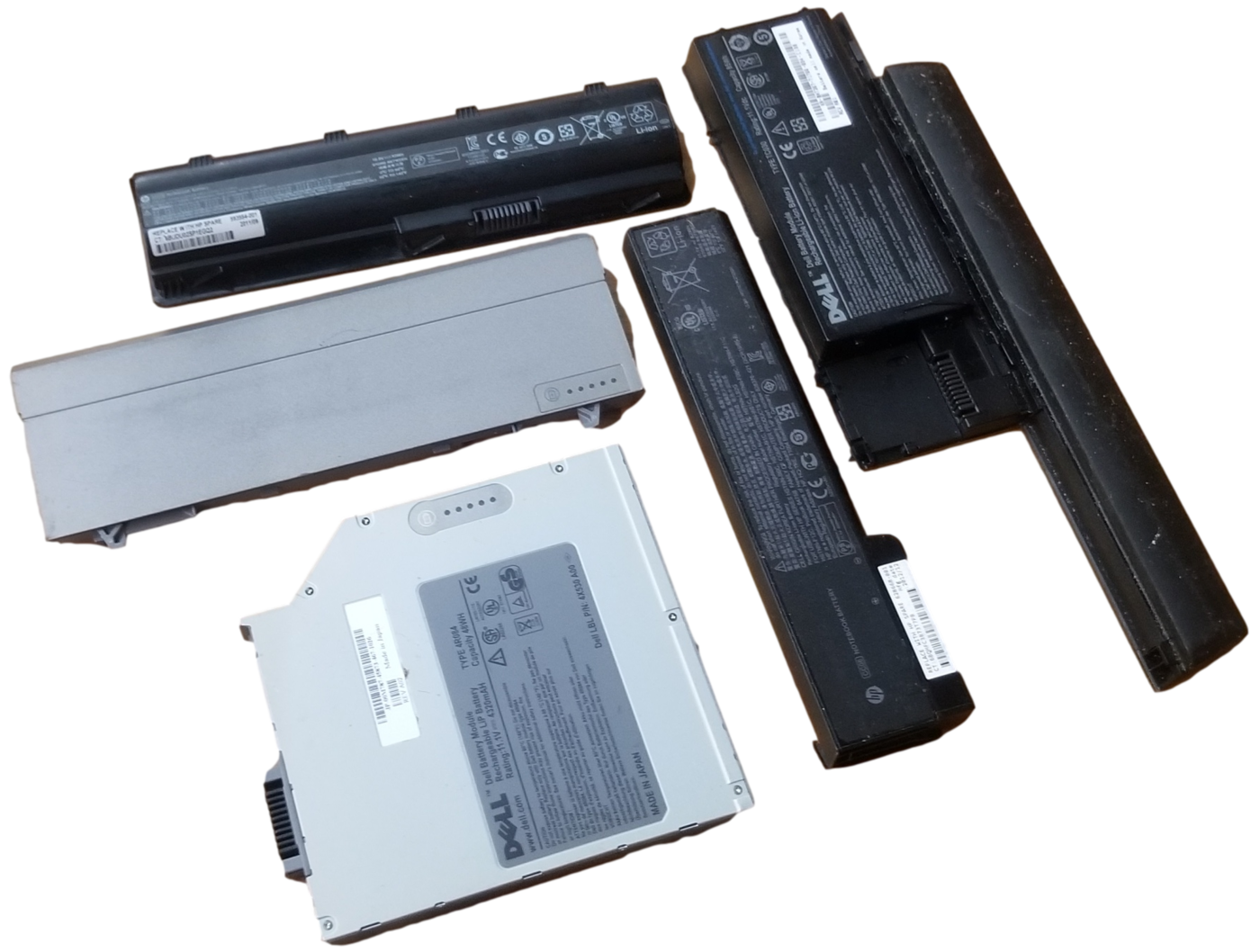 10 lbs of Mixed laptop batteries