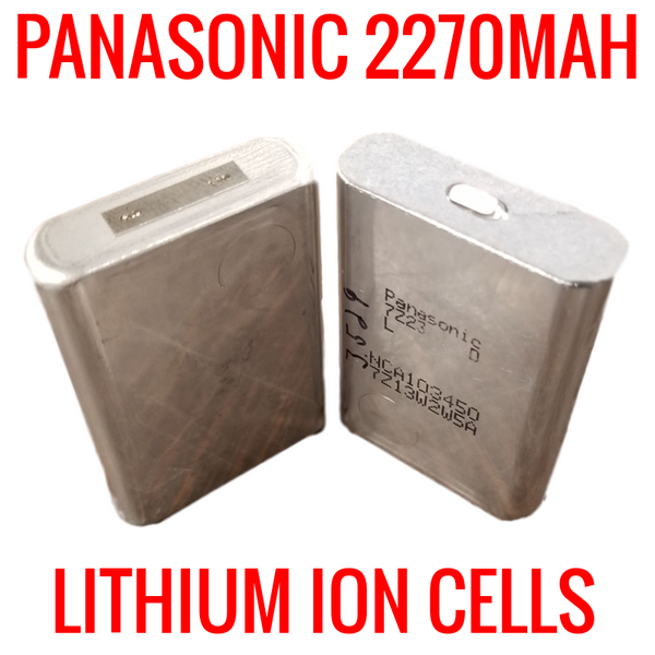 10 PACK USED PANASONIC 2270MAH NCA103450 NO WRAPPER