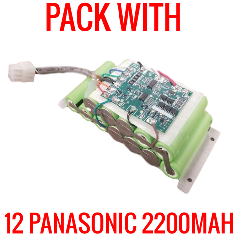 PACK WITH 12 PANASONIC 2200MAH LITHIUM ION
