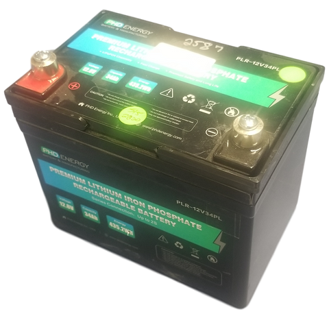 PHD Energy 12.8v 34ah 435.2wh LifePo4 Module w/ BMS