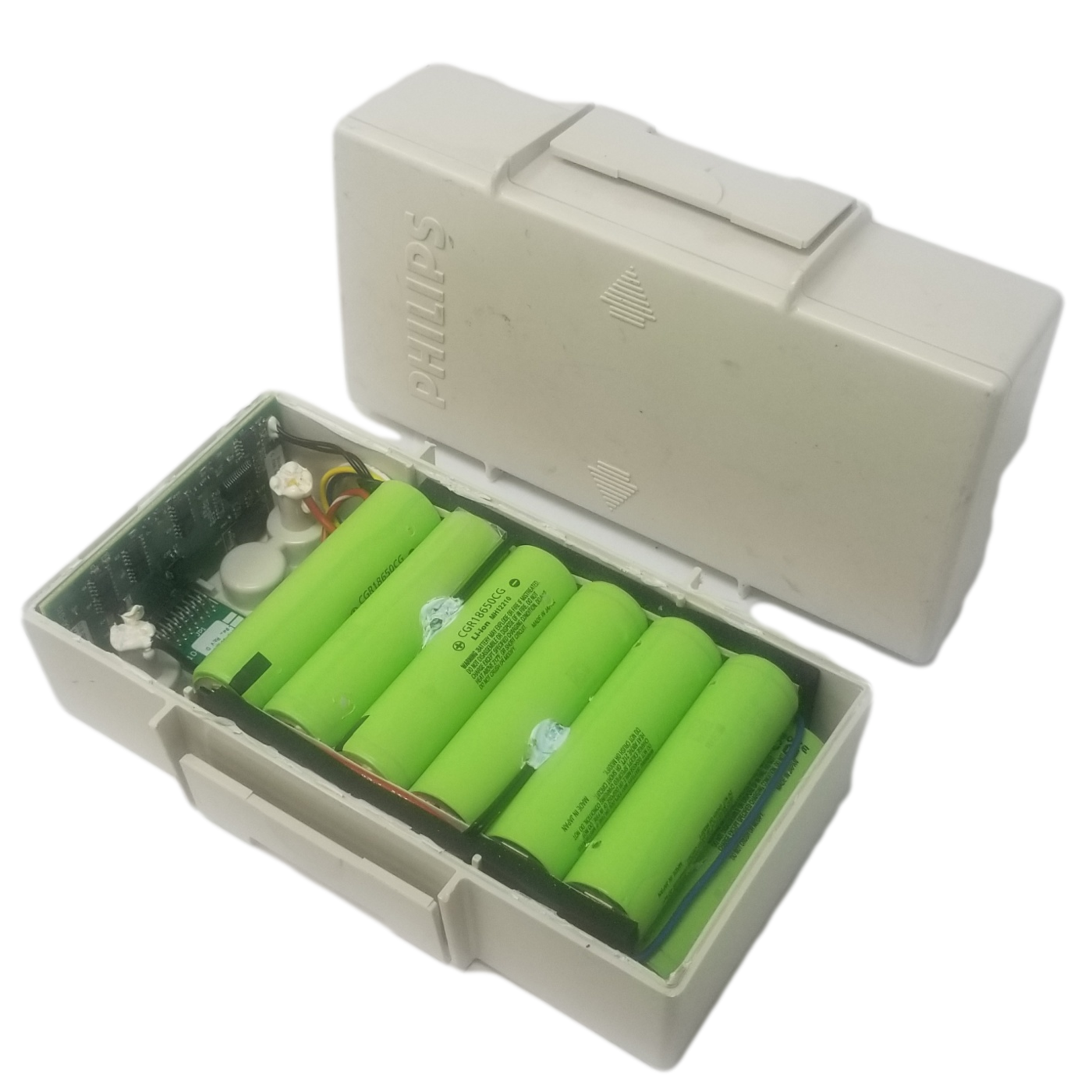 4s3p Module with 12x Panasonic 2250mah 18650 cells - Philips M3538A
