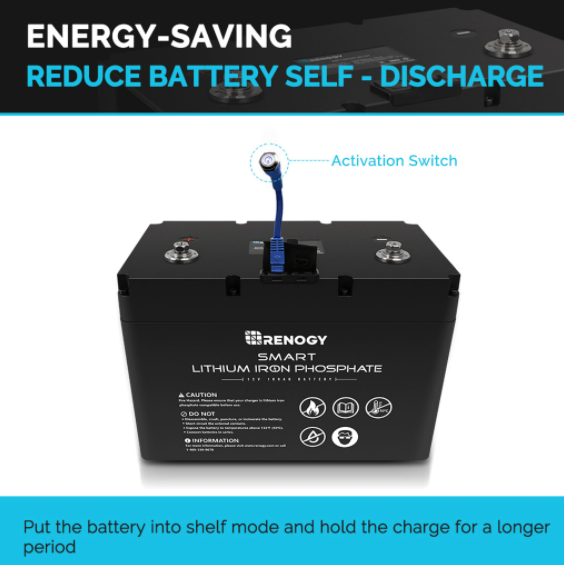 TESTED Renogy 12V 100Ah LifePo4 Battery V2 - LID