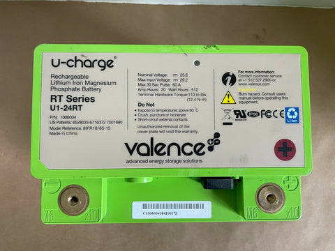 3 PACK - PARTS/REPAIR Valence U-Charge U1-24RT LifePo4 Battery 24V 20Ah 512wh