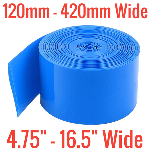 Battery Heat Shrink Wrap – 30mm X 3m Blue PVC Insulation Tubing, Protective Sleeve For Lithium & NiMH Battery Packs, Cut-to-Fit, Impact & Moisture Resistant