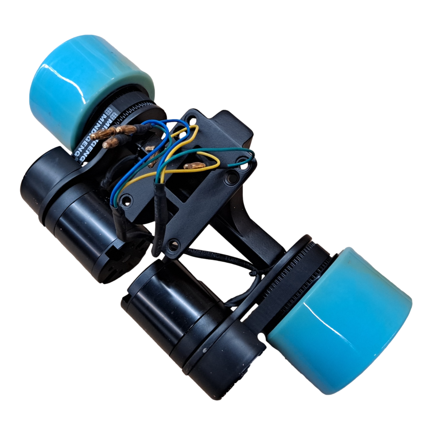 Blue 36v 1800w Electric Skateboard Dual Motor Wheels