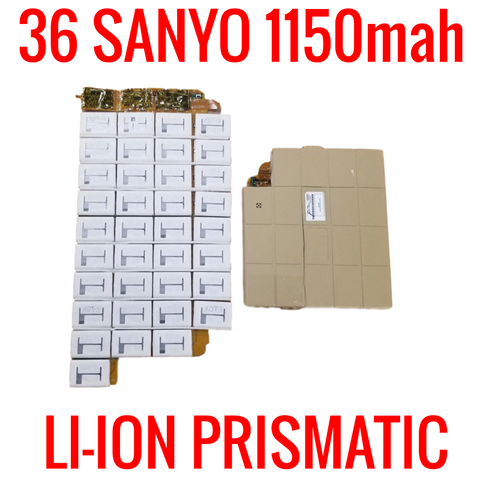 PACK WITH 36 SANYO 1150mah LITHIUM ION