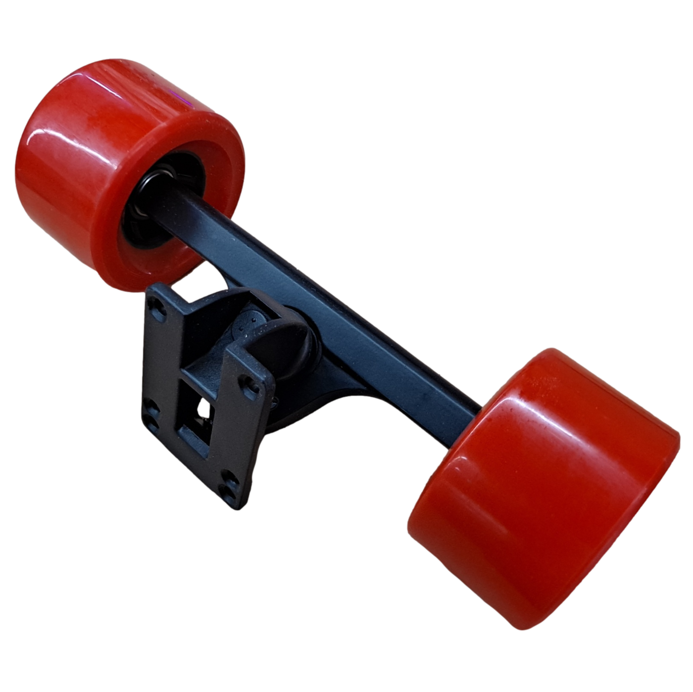 Red Electric Skateboard Trucks and Wheels