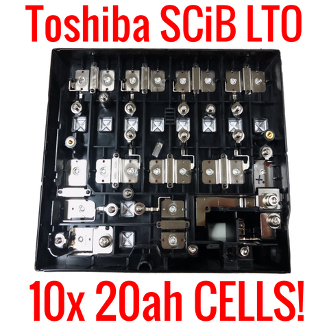 24v LTO Toshiba SCiB 20,000 cycles! 10 cells