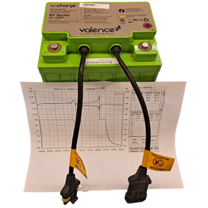 STRIPPED POSITIVE TERMINAL - FULLY TESTED Valence U-Charge RT Series U1-12RT LifePo4 Battery 12V 40Ah 512wh