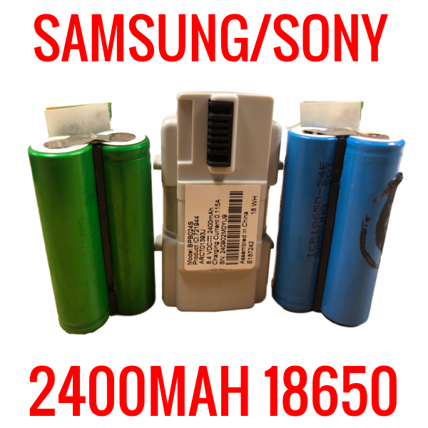 2 SAMSUNG/SONY 18650 2400MAH CELLS MODEM BATTERIES